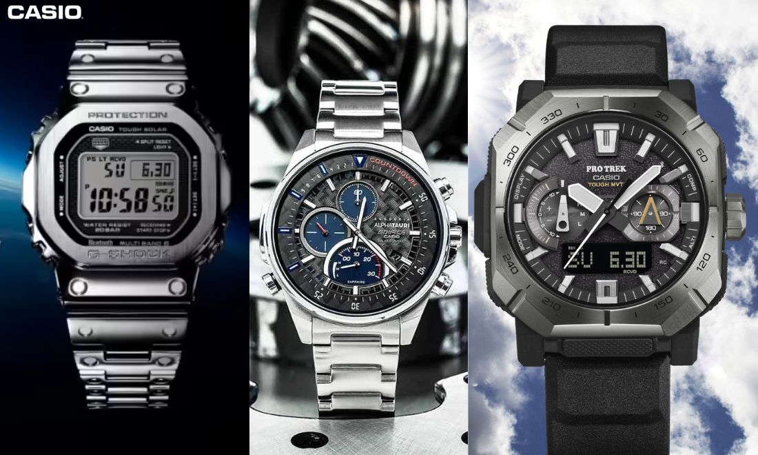 Casio Tough Solar phủ khắp G-Shock, Protrek, Edifice, Baby-G, Sheen