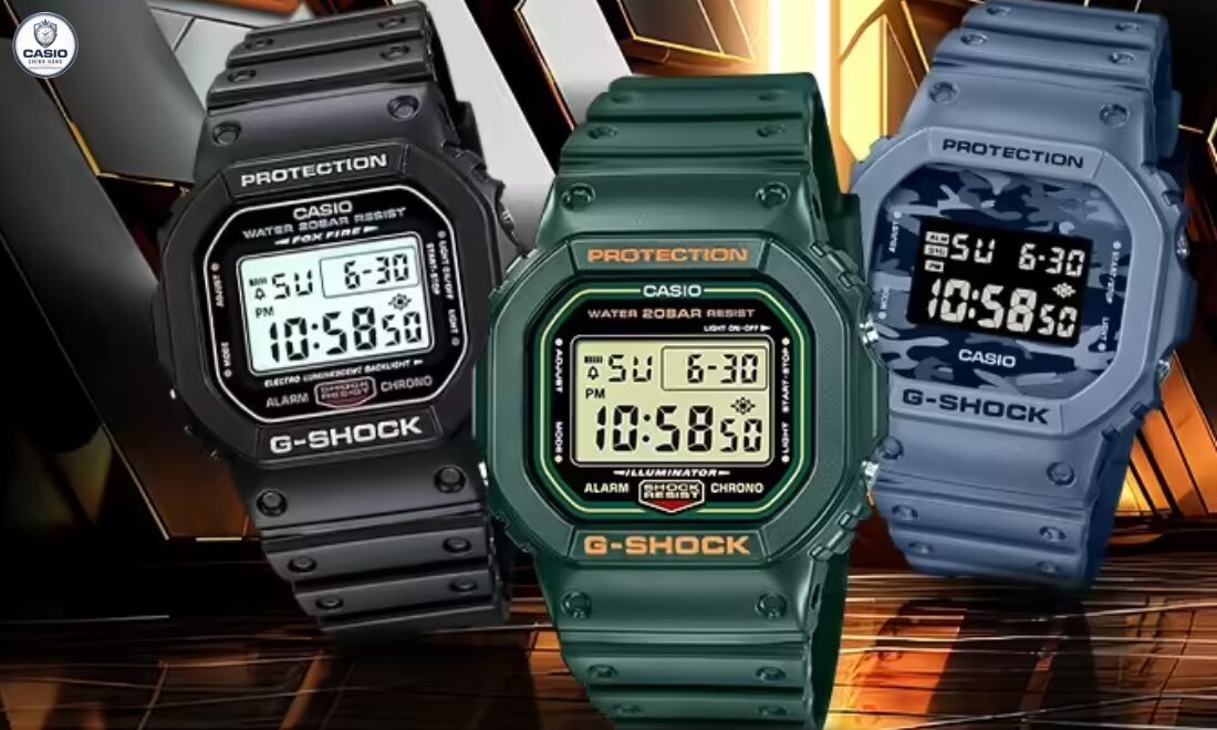 Sức hút vượt thời gian của chiếc đồng hồ G Shock DW-5600 huyền thoại 3 GA-110 nổi bật với thiết kế tròn to bản